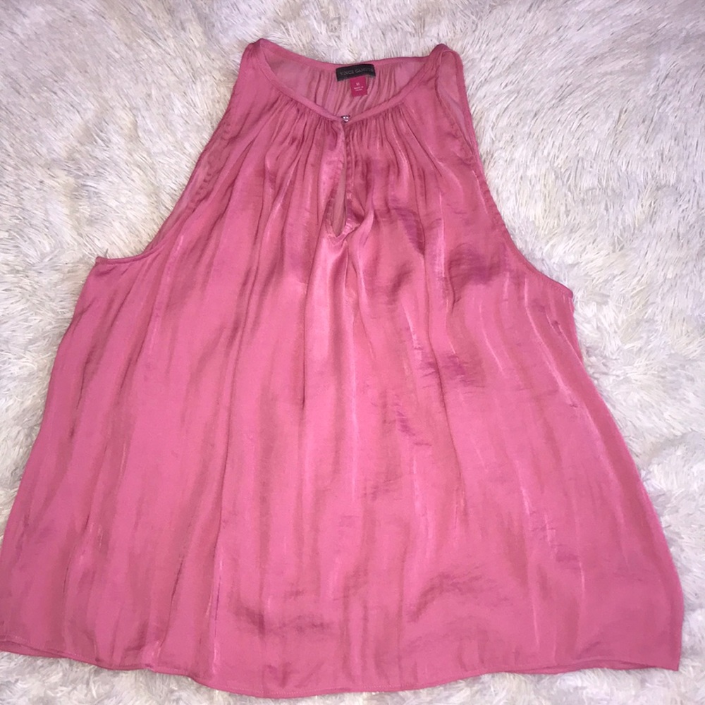 Vince camuto, punk sleeveless satin  top